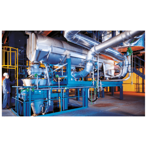 Vibrating fluid bed for final stage powder drying