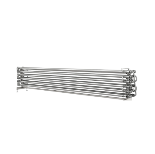 Concentrate heater for dairy spray dryers