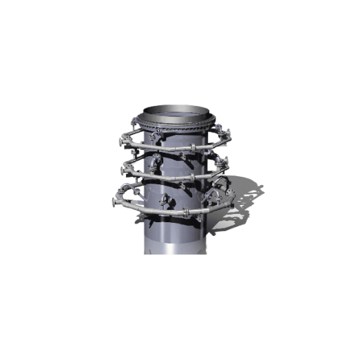 Hot gas quench systems for high-temperature gas cooling