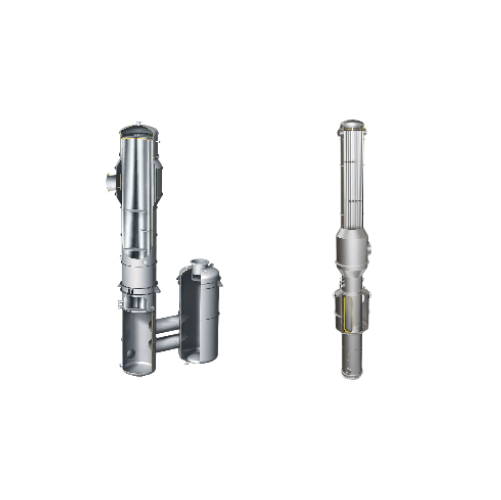 Falling film evaporator for temperature-sensitive products