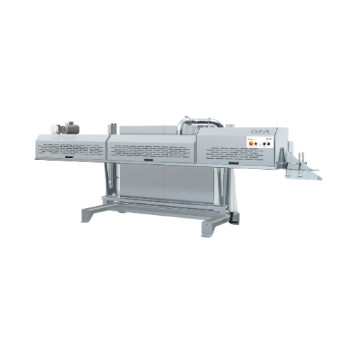 Continuous leveler and sealer for powder packing