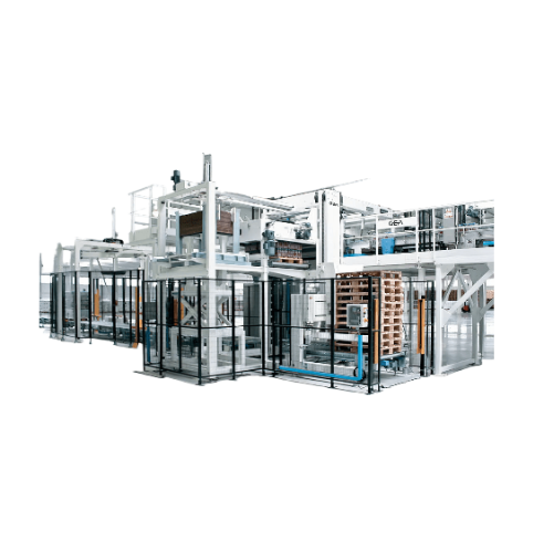 High level infeed palletizer system