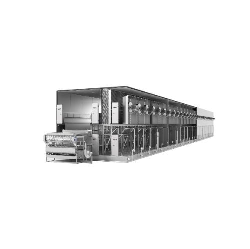 Industrial tunnel freezers for french fries