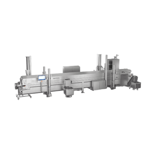 Industrial fryer for deep and flash fried foods