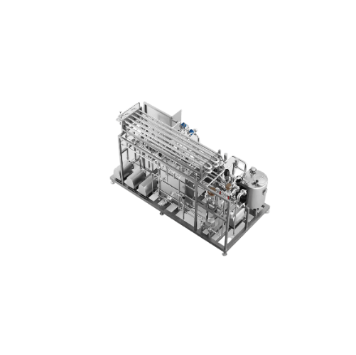 Small-scale milk pasteurizer with skimming centrifuge