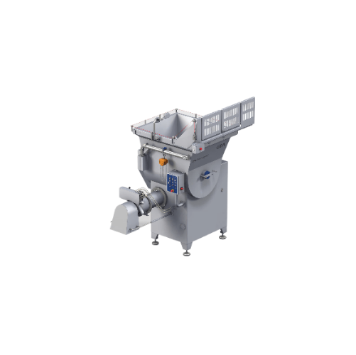 Self-feeding industrial meat grinder