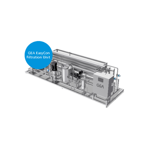Membrane filtration unit for dairy applications