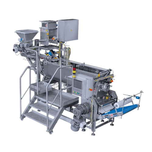 Mixer kneader sheeter for fresh pasta processing
