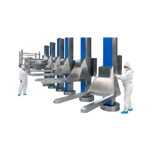 Ibc post hoists for pharmaceutical manufacturing