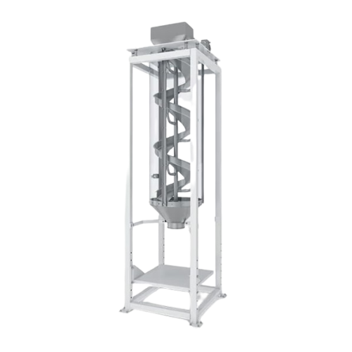 Direct discharge descender for product handling