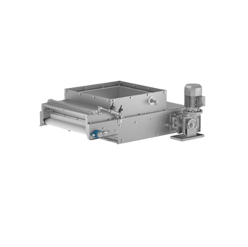 Silo unloading belt for food industry