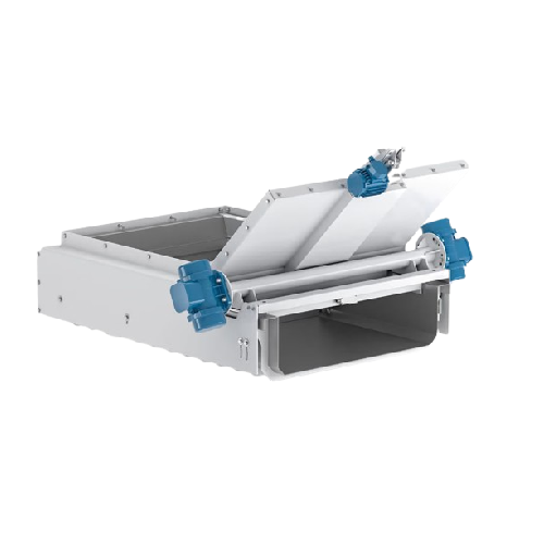 Vibrating extractor for silo and hopper product distribution