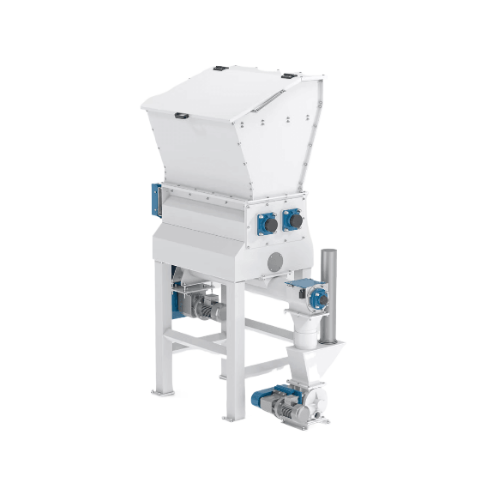 Scrap grinding system for reprocessing dry pasta