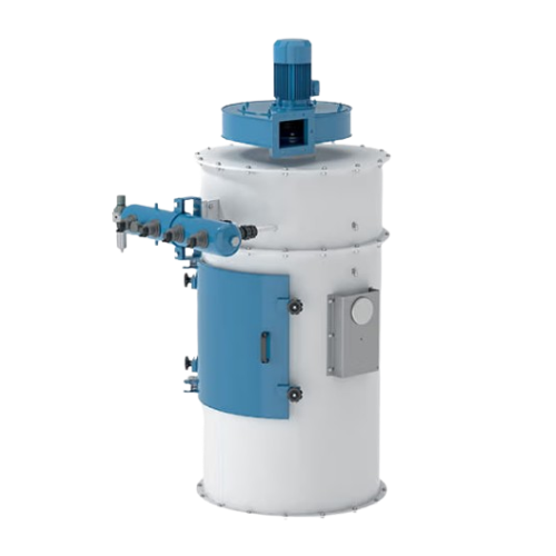 Industrial self-cleaning air filter for pneumatic lines