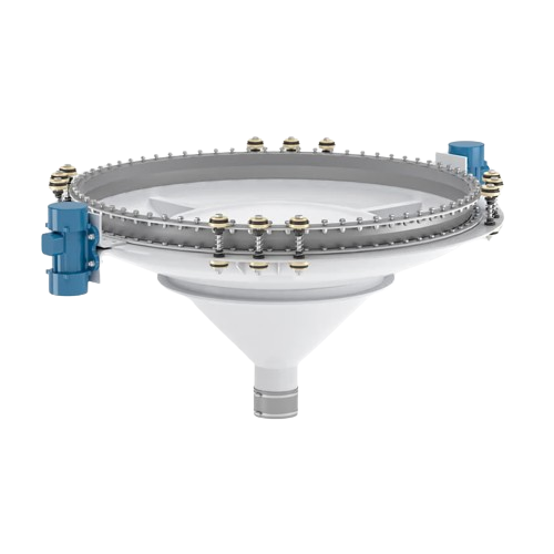 Industrial vibrating extractor for homogeneous product conveyance