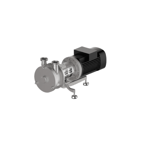 Self-priming side channel pump for high gas content media