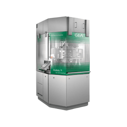 Medium-volume rotary tablet press for pharmaceuticals