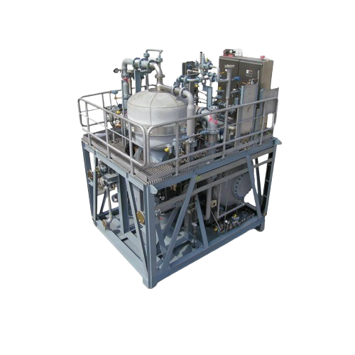Nozzle separator for heavy crude oil dehydration