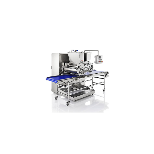 Lobe depositors and extruders for filled and decorated cookies