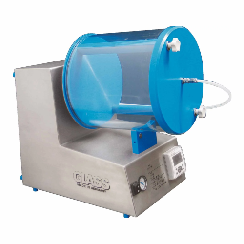 Small batch free fall mixer for food industry applications