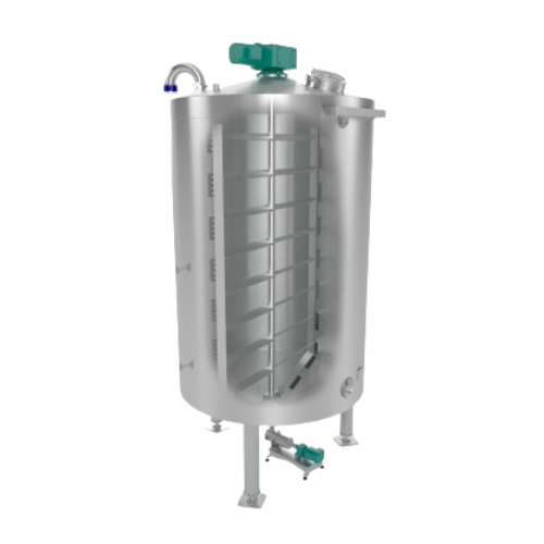 Stainless steel chocolate tank for storage and processing