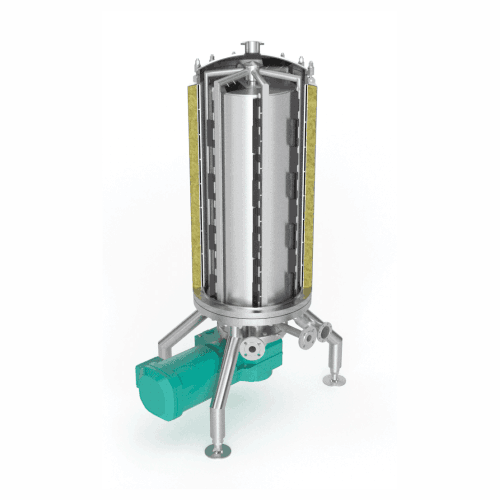 Scraped surface heat exchanger for high viscous products