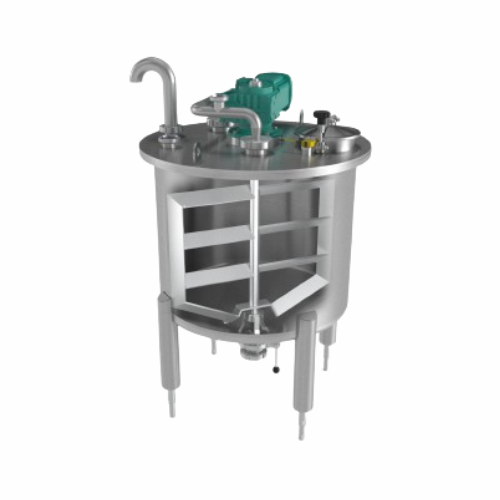 Stainless steel buffer tanks for food, pharma, and cosmetics