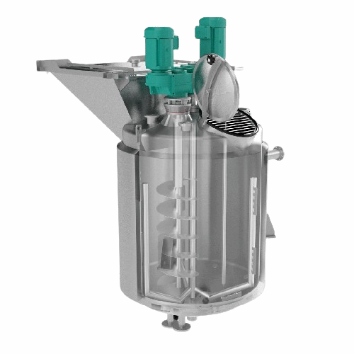 Stainless steel cooking kettle for food, pharma, and cosmetics