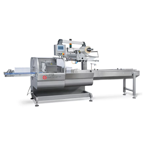 Continuous flow-wrapping system for high productivity