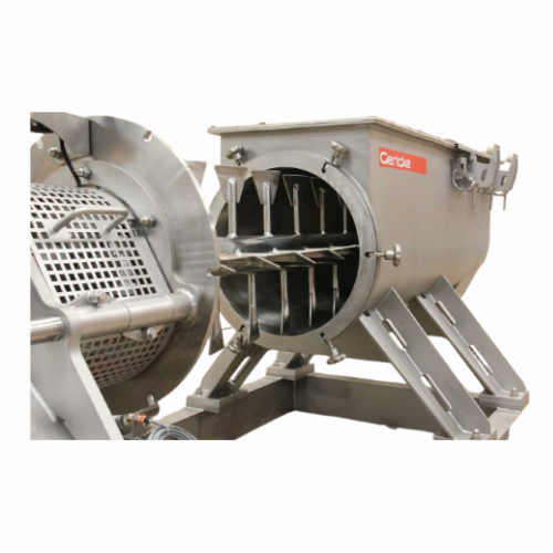Continuous powder mixer for industrial applications