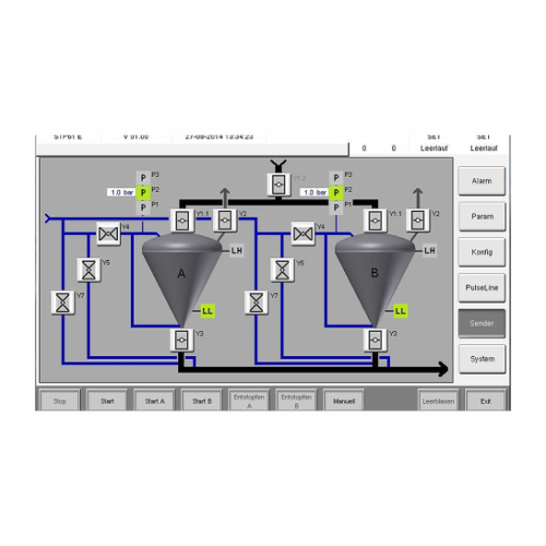 Conveying controller for dense phase conveying