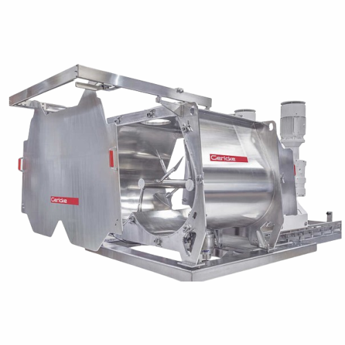 Double shaft powder batch mixer