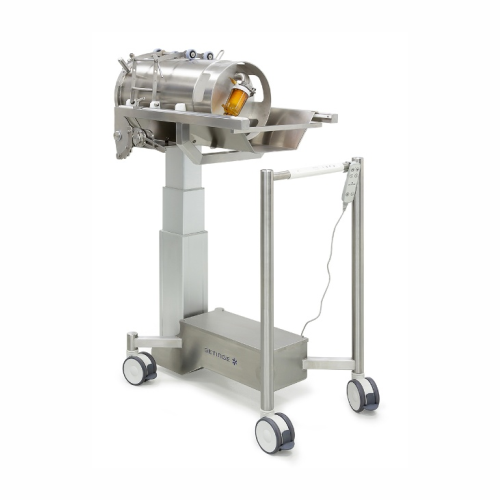 Ergonomic transfer trolley for beta bags and containers