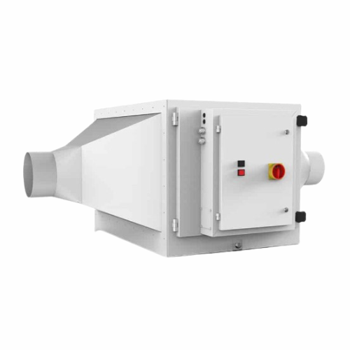 Electrostatic filter for coffee roasting emissions