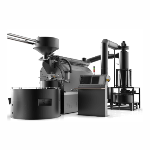Industrial coffee roaster for large-scale production