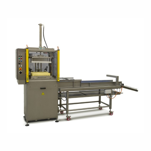 Semi-automatic cheese portioning solution