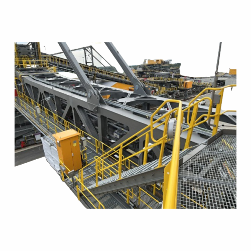 High-speed conveyor belt scale for high-flow applications