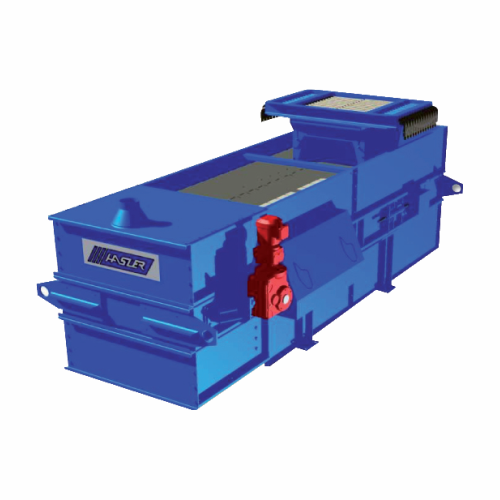 High-temperature extractor weigh belt feeder for clinker
