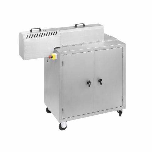 High-viscosity continuous industrial kneader for small volumes
