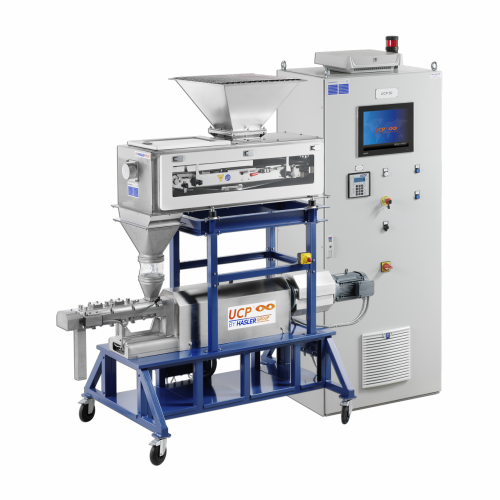 Continuous kneader for viscous applications