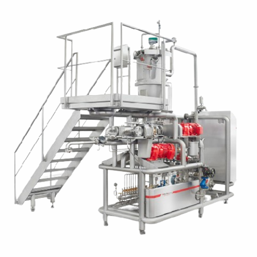 Integrated process system for hard caramel production