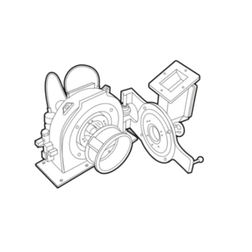 Inline cocoa bean roaster