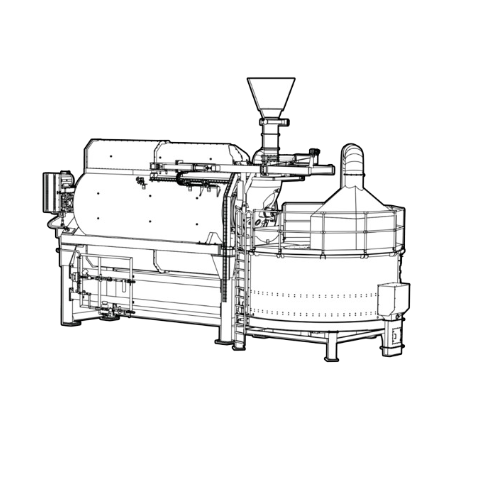 Industrial malt roaster for specialty malts