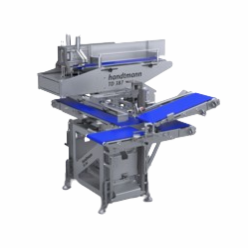 Automatic tray loader for minced meat portions