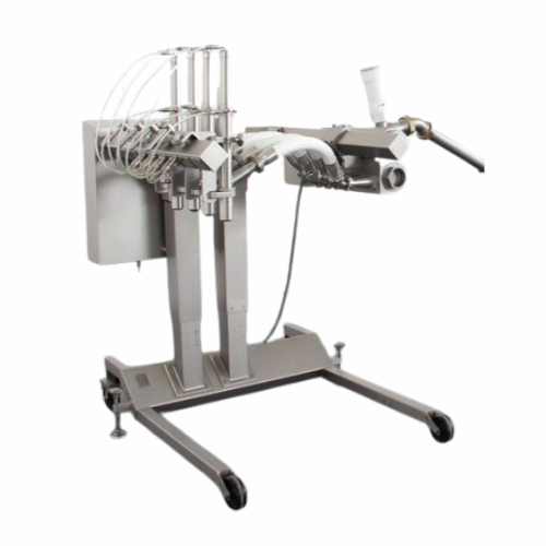 Filling flow divider for food and pet food applications