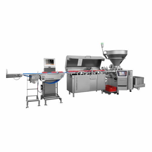 Minced meat portioning line