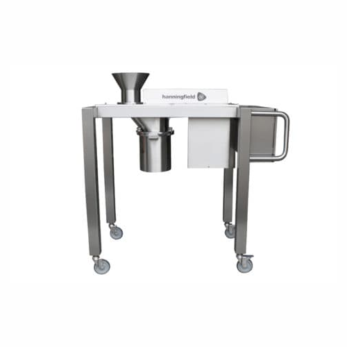 High capacity conical mill for powder processing