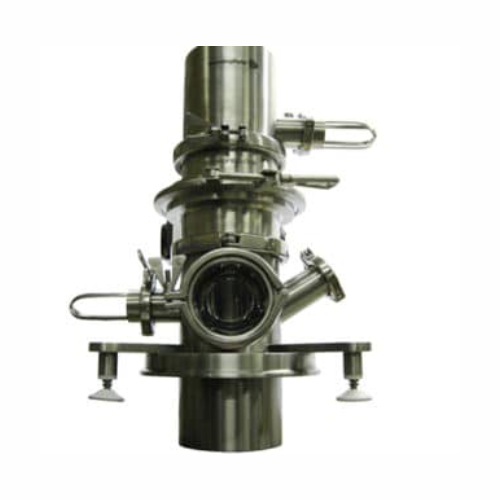 Powder flow control system for gravity transfer