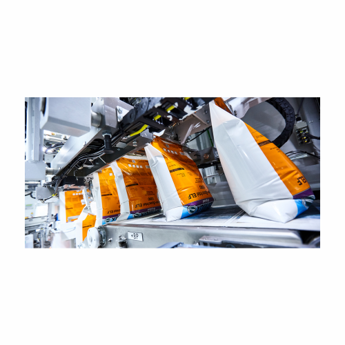 Integrated packaging system for valve and tubular film bags