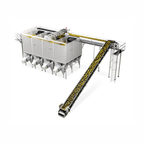 Gentle-flo storage and handling system for fresh produce